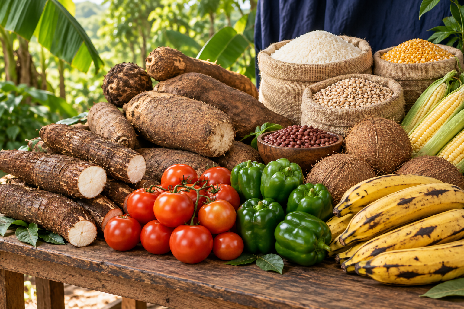 Agro-produce, grains and fresh ingredients